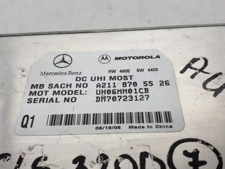 Mercedes-Benz CLS C219 (2003 - 2011) A2118705526 Bluetooth модуль — фото 3
