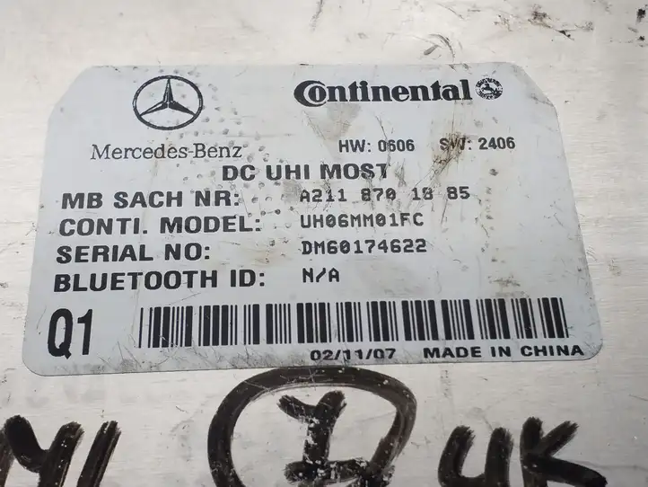 Mercedes-Benz CLS C219 (2003 - 2011) A2118701885 Bluetooth модуль — фото 3