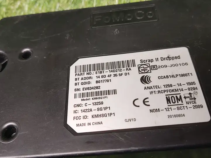 Ford Ecosport (2013 - 2018) E1BT14D212RA Bluetooth модуль — фото 2