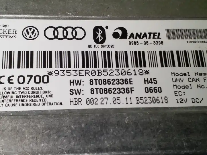 Audi A4 S4 B8 8K (2011 - 2015) 8T0862336E Bluetooth модуль — фото 2