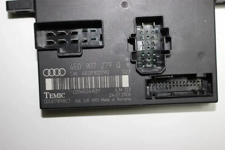 Audi A8 S8 D3 4E (2005 - 2007) 4E0907279Q Прочие блоки управления — фото 2