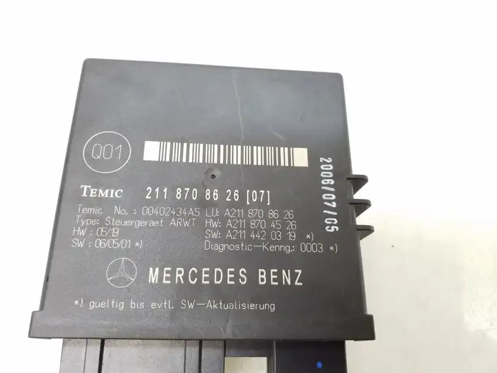 Mercedes-Benz E W211 (2002 - 2009) 2118708626 Прочие блоки управления — фото 7