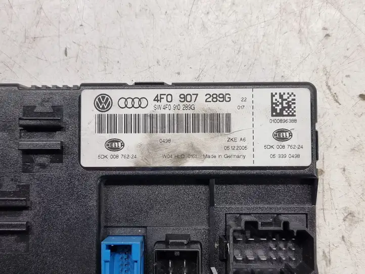 Audi A6 S6 C6 4F (2004 - 2008) 4F0907289G Прочие блоки управления — фото 4
