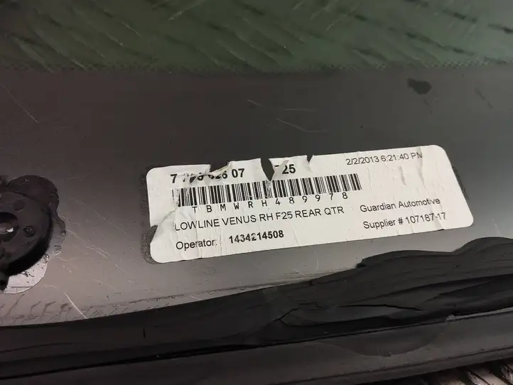 BMW X3 F25 (2010 - 2017) 7205646 Заднее боковое стекло — фото 6