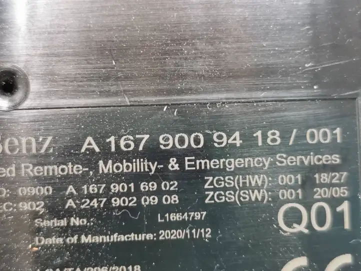 Mercedes-Benz EQC (2018 - ) A1679009418 Прочие блоки управления — фото 5