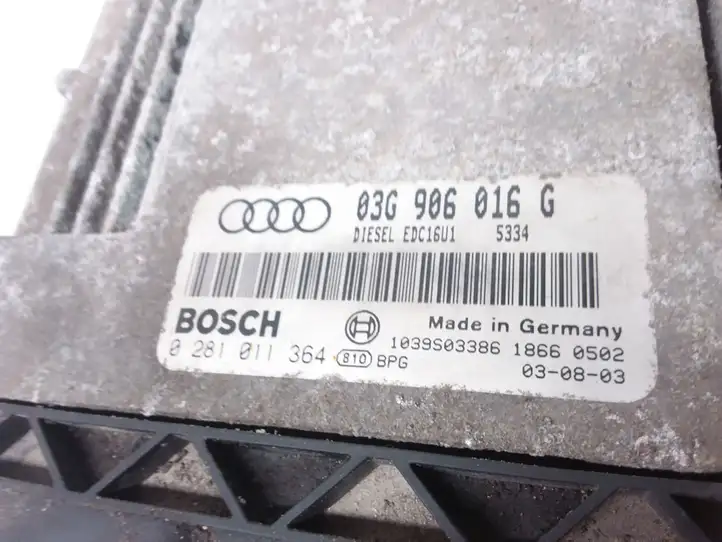 Audi A3/S3 8L (2000 - 2003) 03G906016G Блок управления двигателем (ЭБУ) — фото 2