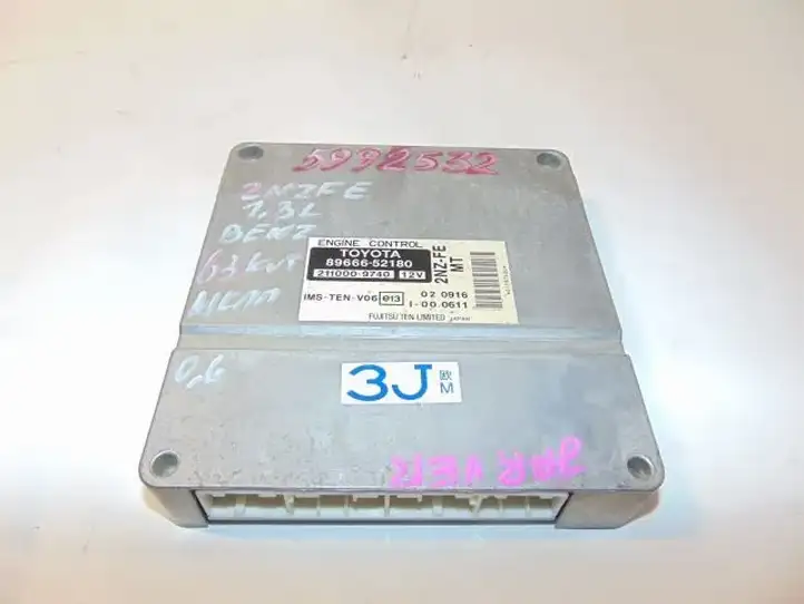 Toyota Yaris Verso (1999 - 2005) 8966652180 Блок управления двигателем (ЭБУ) — фото 1