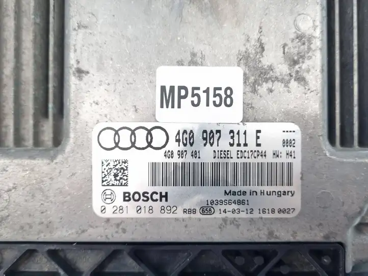 Audi A6 C7 (2011 - 2014) 4G0907311E Блок управления двигателем (ЭБУ) — фото 4