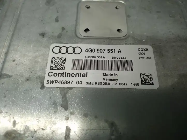 Audi A6 C7 (2011 - 2014) 4G0907551A Блок управления двигателем (ЭБУ) — фото 6