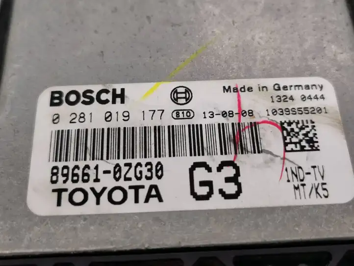 Toyota Auris E180 (2012 - 2018) 896610ZG30 Блок управления двигателем (ЭБУ) — фото 4
