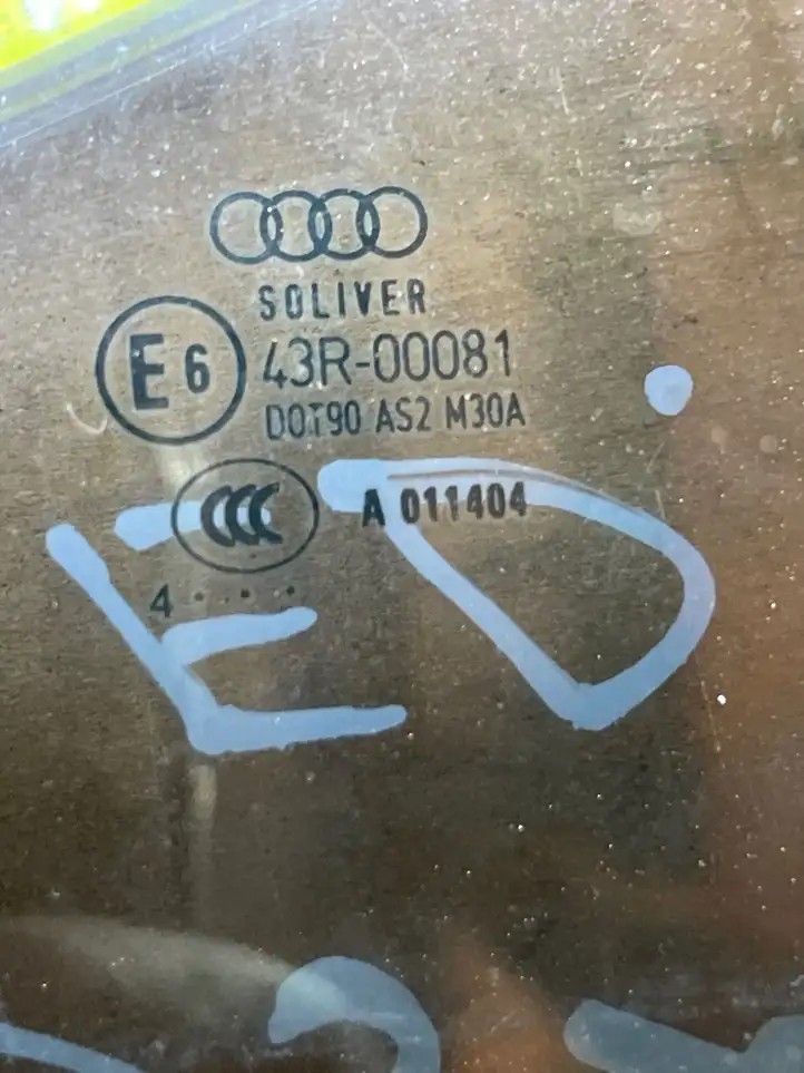 Audi A6 S6 C6 4F (2004 - 2008) Стекло задней двери — фото 2