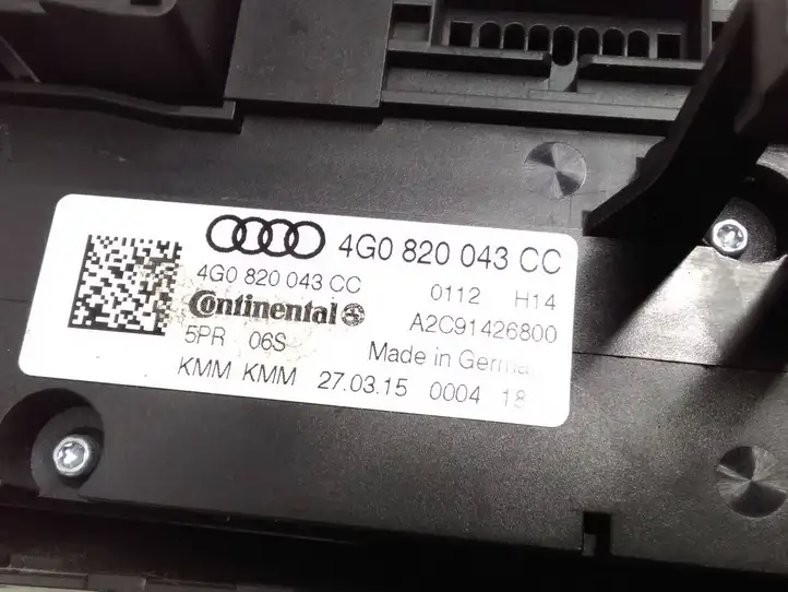 Audi A6 C7 (2014 - 2018) 4G0820043CC Блок управления климат-контролем — фото 6