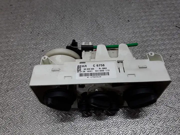 Opel Meriva (2002 - 2006)  93329465 Блок управления кондиционера воздуха / климата/ печки (в салоне)