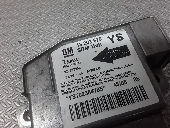 Opel Meriva A (2002 - 2006) 13203620 Блок управления SRS — фото 3