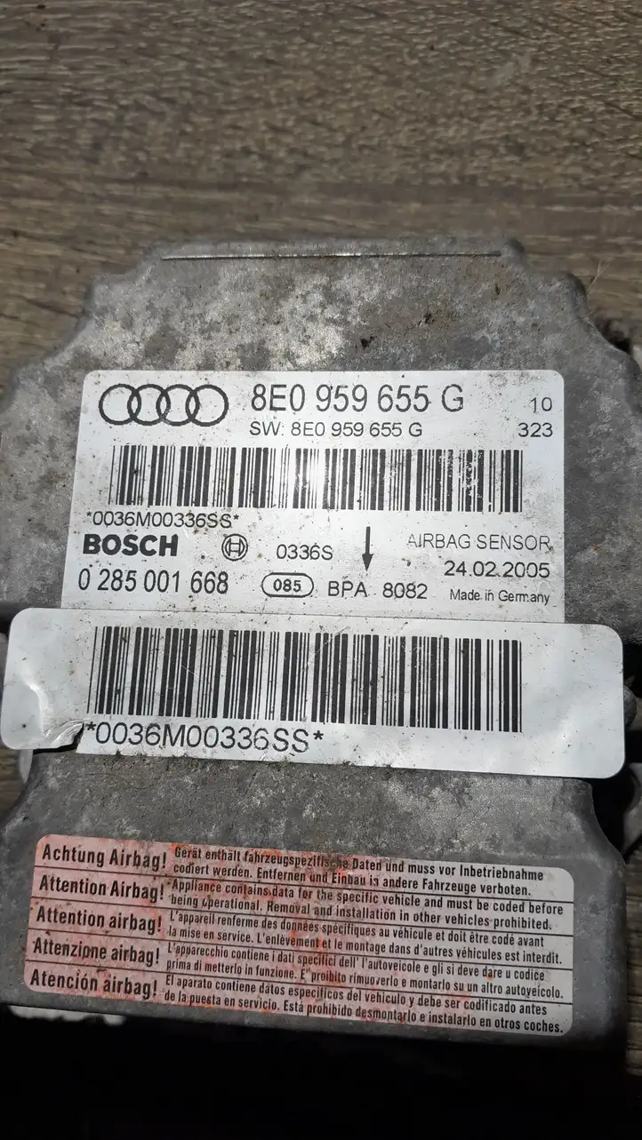 Audi A4 S4 B7 8E 8H (2004 - 2009) 8E0959655G Блок управления SRS — фото 2