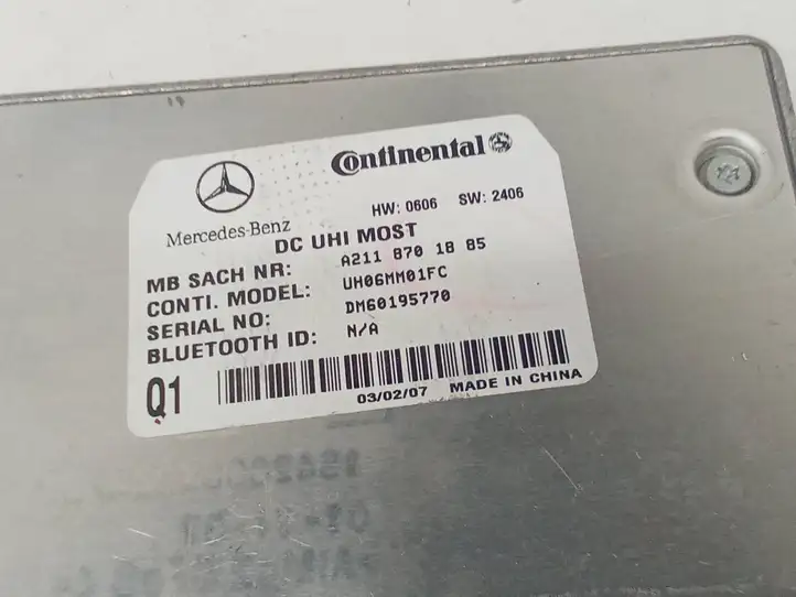 Mercedes-Benz GL X164 (2006 - 2012) A2118701885 Bluetooth модуль — фото 2