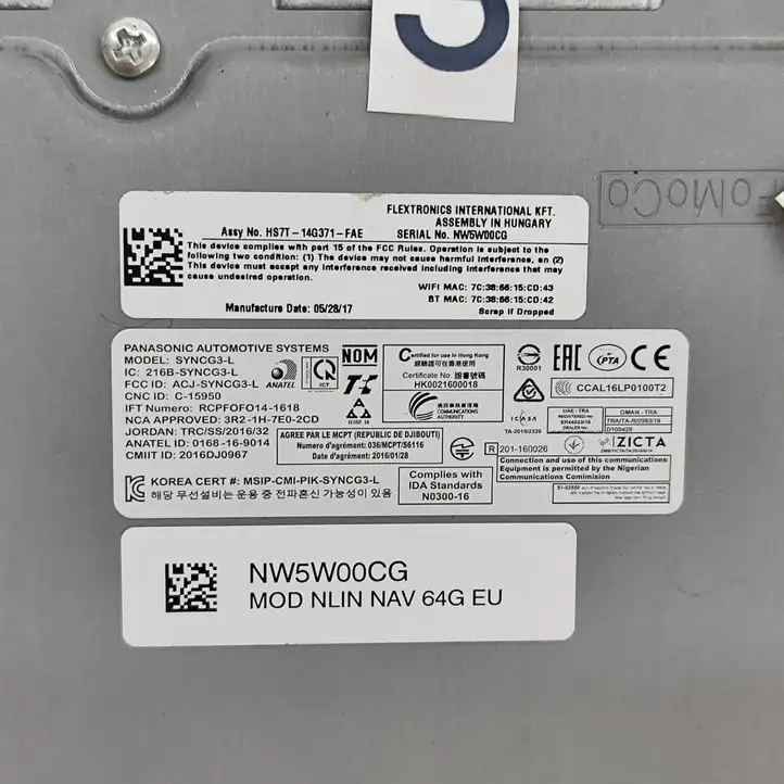 Ford Focus (2015 - 2019)  HM5T14G370GNG Блок управление GSM