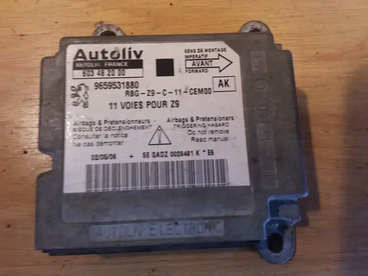 Peugeot 607 (2004 - 2010) 9659531880 Блок управления SRS — фото 2