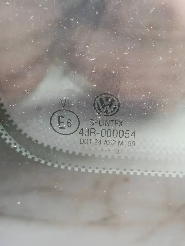 Volkswagen Transporter - Caravelle T5 (2003 - 2009) 7H3845332E Заднее боковое стекло — фото 5