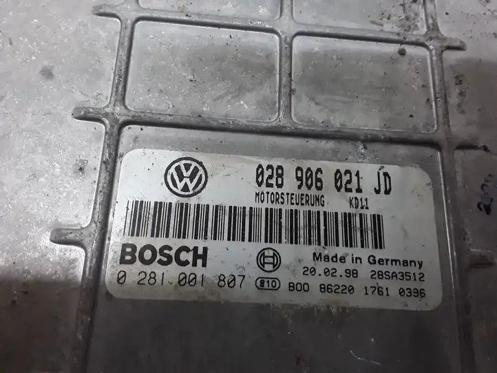 Volkswagen Sharan (2000 - 2003) 028906021JD Блок управления двигателем (ЭБУ) — фото 2