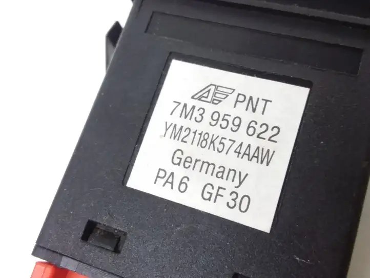 Volkswagen Sharan (2000 - 2003) 7M3959622 Кнопка обогрева стекла — фото 3