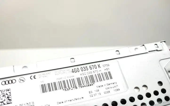 Audi A6 C7 (2011 - 2014) 4G0035670K Магнитола / мультимедийная система — фото 3