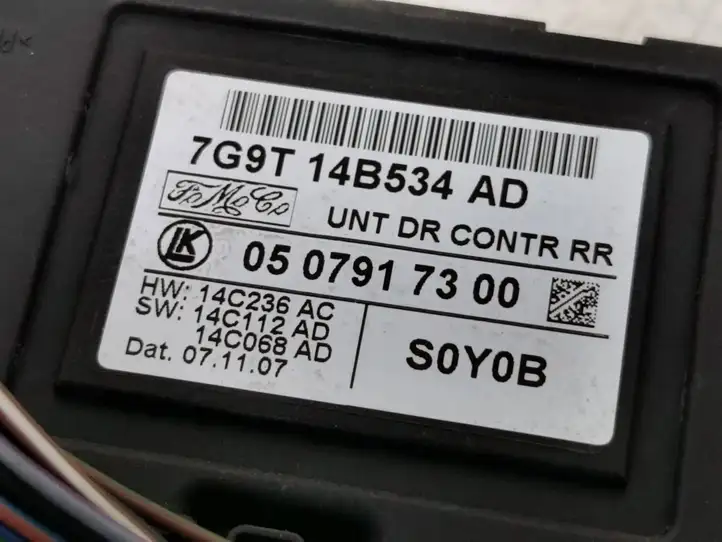 Ford S-MAX (2006 - 2010) 7G9T14B534AD Блок управления дверью — фото 4