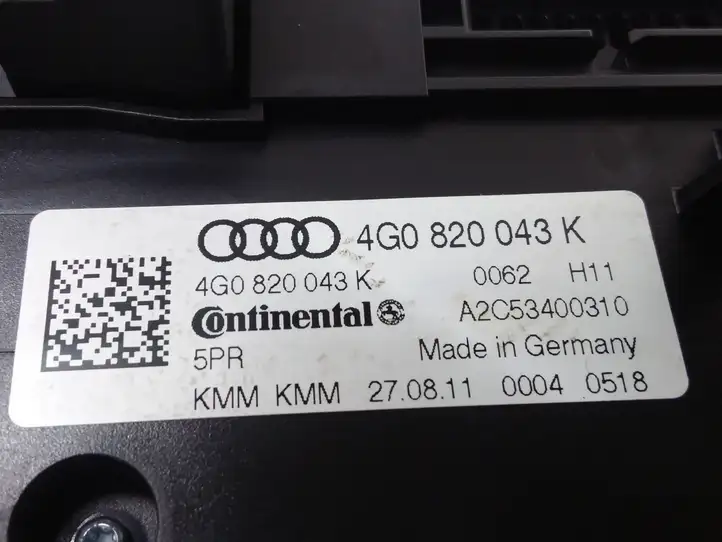Audi A6 C7 (2011 - 2014) 4G0820043K Блок управления климат-контролем — фото 3