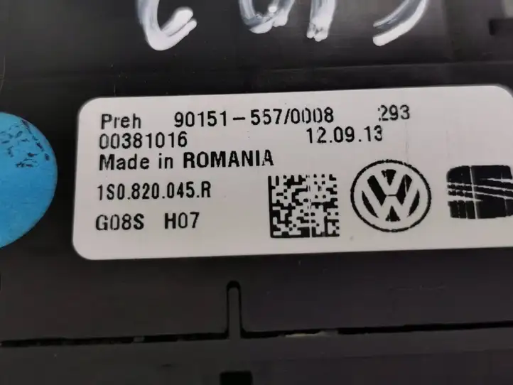 Volkswagen Up (2011 - ) 1S0820045R Блок управления климат-контролем — фото 6