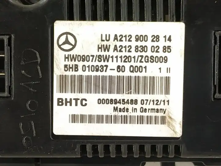 Mercedes-Benz E W212 (2009 - 2016) Блок управления климат-контролем — фото 7