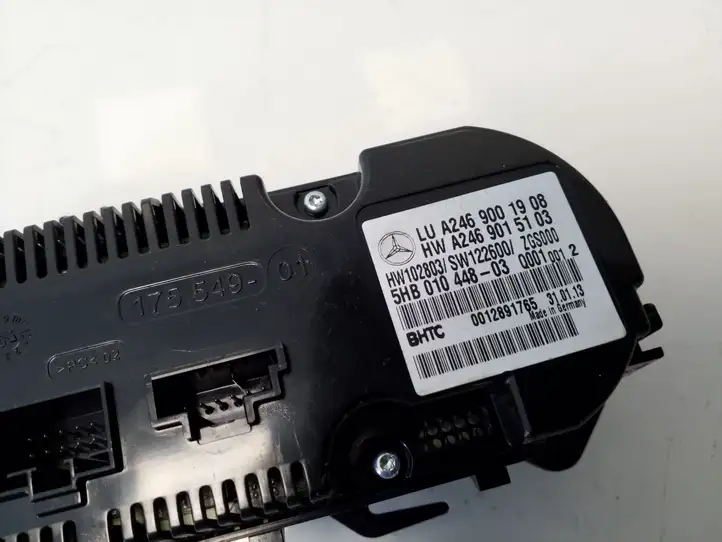 Mercedes-Benz A W176 (2012 - 2018)  A2469001908 Блок управления кондиционера воздуха / климата/ печки (в салоне)