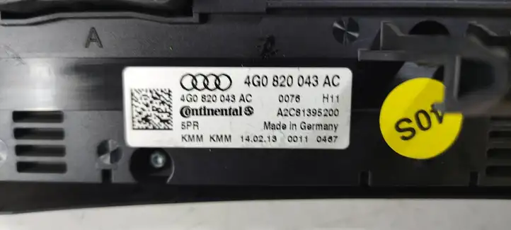 Audi A6 Allroad C7 (2012 - 2014) 4G0820043AC Блок управления климат-контролем — фото 4