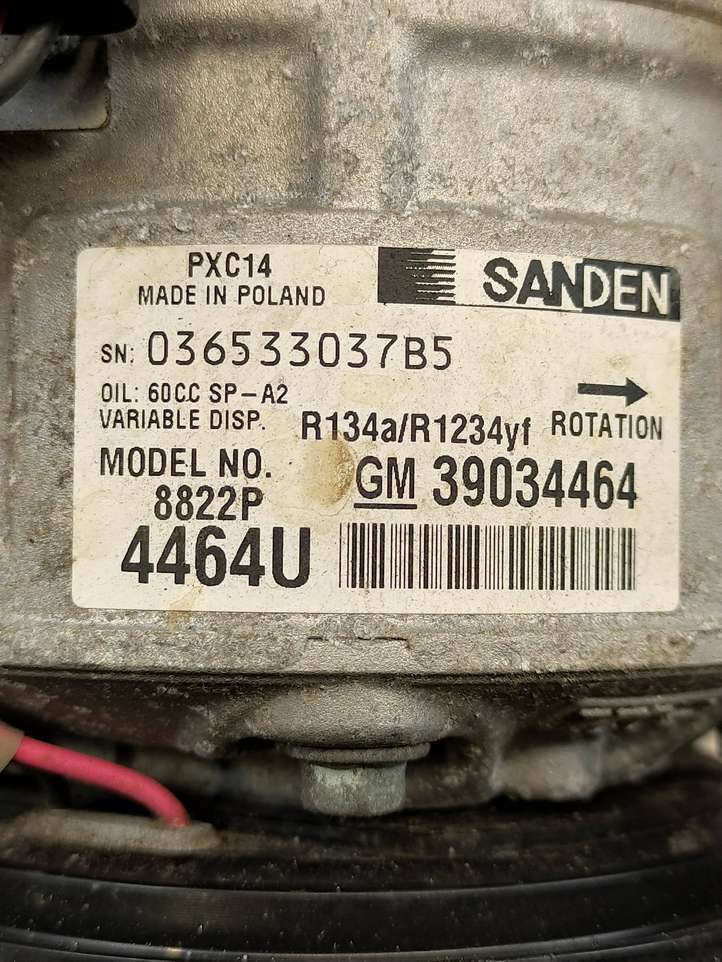 Opel Astra (2015 - 2020)  39034464 Компрессор (насос) кондиционера воздуха