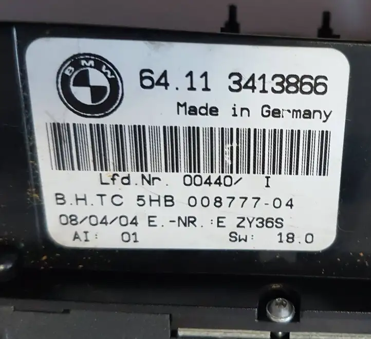 BMW X3 E83 (2003 - 2010) 64113413866 Блок управления климат-контролем — фото 6