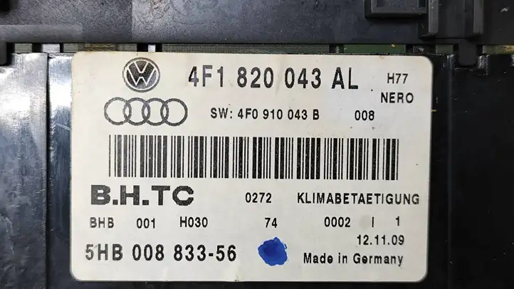 Audi A6 S6 C6 4F (2008 - 2011) 4F1820043AL Блок управления климат-контролем — фото 2