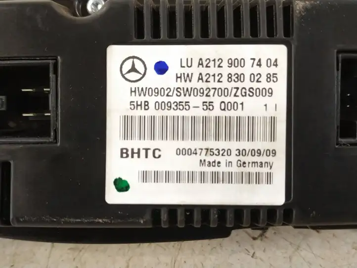 Mercedes-Benz E C207 W207 (2009 - 2017) Блок управления климат-контролем — фото 7