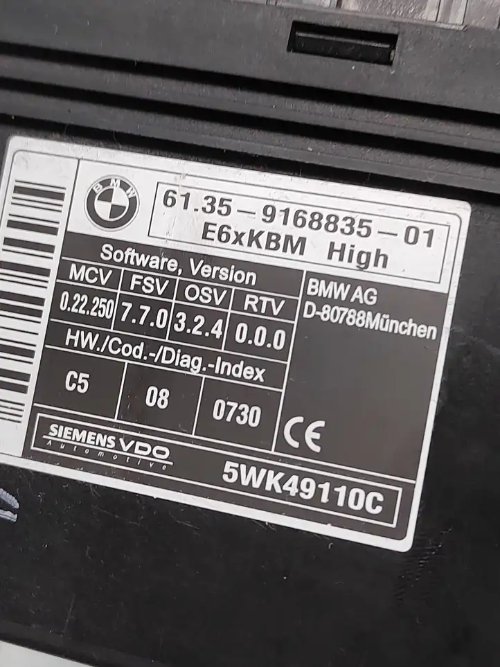 BMW 5 E60 E61 (2004 - 2010) 9168835 Модуль комфорта — фото 7