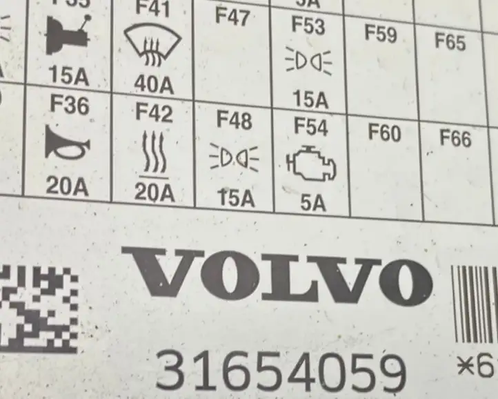 Volvo V60 (2018 - ) 31654059 Блок предохранителей (комплект) — фото 6