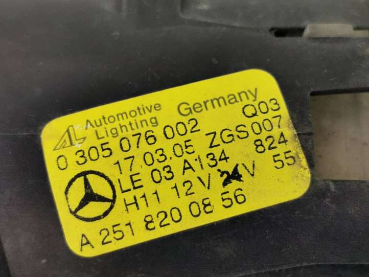 Mercedes-Benz A W169 (2004 - 2012)  A2518200856 Передняя противотуманная фара