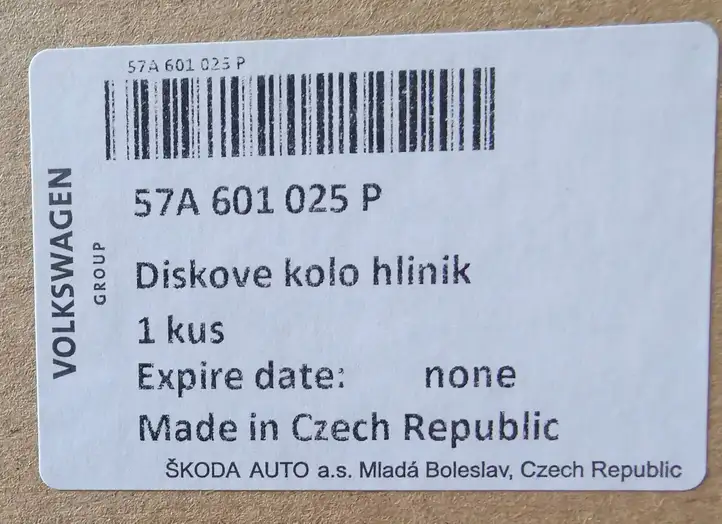 Skoda Karoq (2017 - ) 57A601025P Легкосплавный колесный диск R17 — фото 8