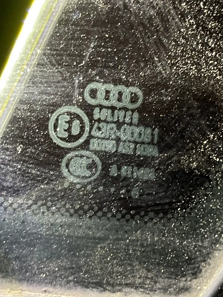 Audi A6 S6 C6 4F (2004 - 2008) Заднее боковое стекло — фото 2