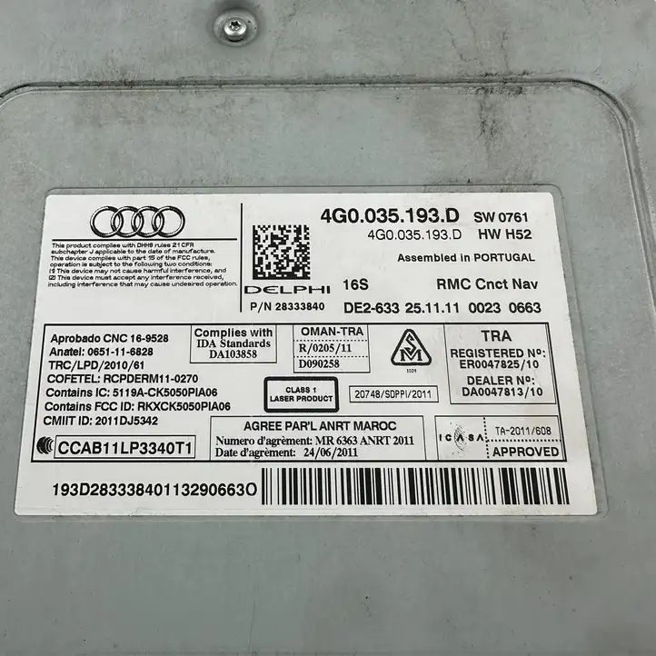 Audi A6 C7 (2011 - 2014) 4G0035193D Магнитола / мультимедийная система — фото 9