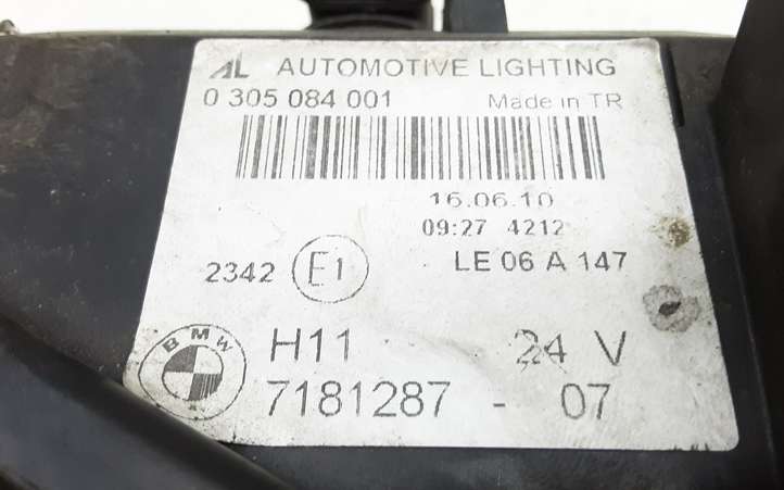 BMW 1 E81 E87 (2004 - 2011)  7181287 Передняя противотуманная фара