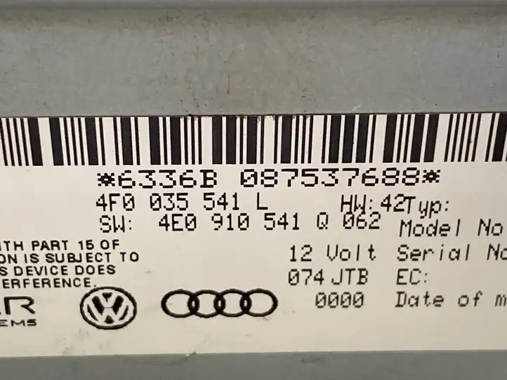 Audi A4 S4 B8 8K (2011 - 2015) 4F0035541L Усилитель звука — фото 3