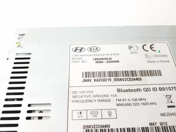Kia Ceed (2012 - 2015) 96560A2000WK Магнитола / мультимедийная система — фото 3