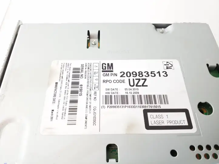 Opel Astra J (2009 - 2012) 20983513 Магнитола / мультимедийная система — фото 3
