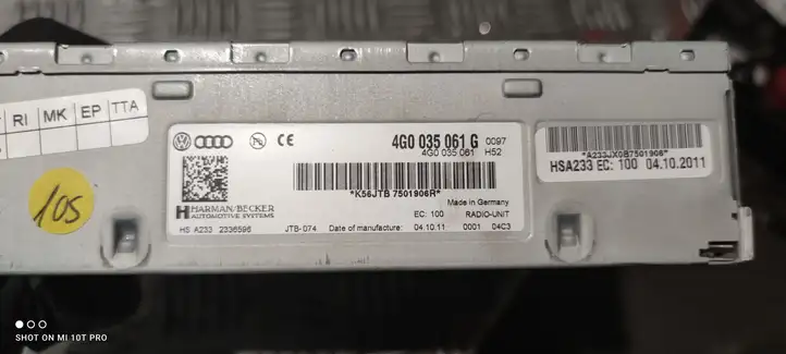 Audi A7 S7 4G (2010 - 2014) 4G0035061G Магнитола / мультимедийная система — фото 2