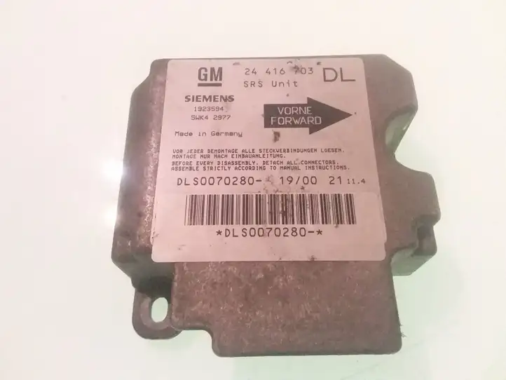 Opel Astra (1998 - 2004)  24416703 Блок управления надувных подушек
