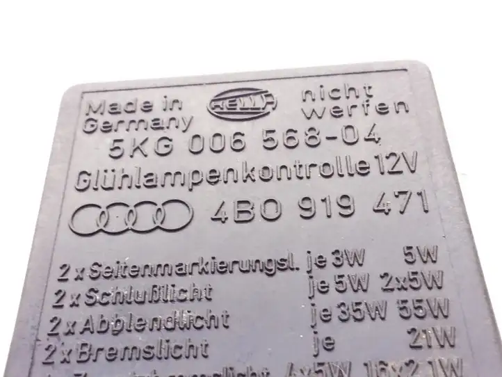 Audi A6 S6 C5 4B (2001 - 2004) 4B0919471 Другое реле — фото 4