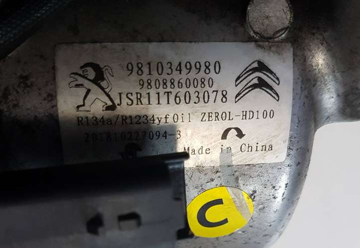 Peugeot Partner III (2018 - )  9810349980 Компрессор (насос) кондиционера воздуха
